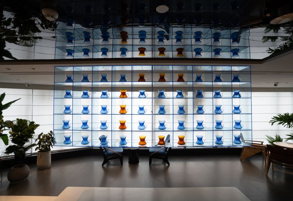 CYBO Junting Shangpin Hotel의 모던한 로비 및 휴식 공간