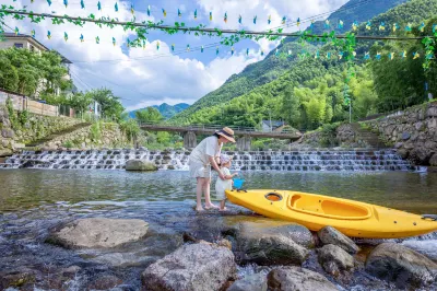 Yaojia｜Township see cloud bamboo Valley river hot spring guest house Hotel a Anji