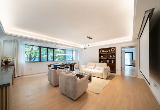 상하이 홈스테이 징안사 침실