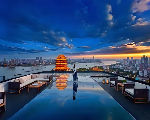 Nanchang • Tengwang Pavilion SOULMATES • AWAKENING | Cinema-themed Light Residence Hotel Hotels in Nanchang