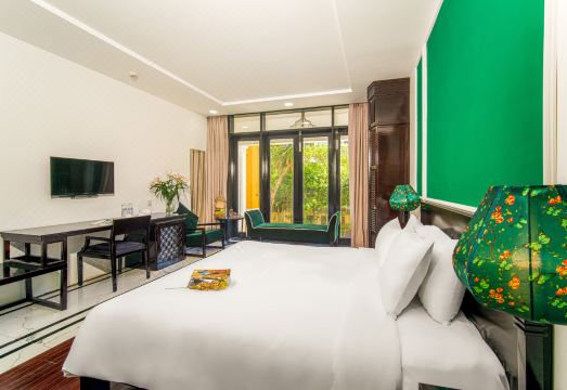 탄빈 리버사이드 호이안 객실 또는 수영장