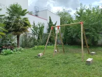 Shared appartement with 3 private rooms terrace garden parking 600m RER B