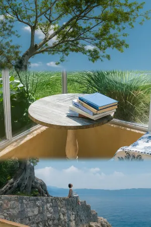 Elephant Study • Cliff Sea View Truffle Hot Spring Boutique Hotel (Fuxian Lake Scenic Area) Отели рядом с достопримечательностью «Xiaowan Village»