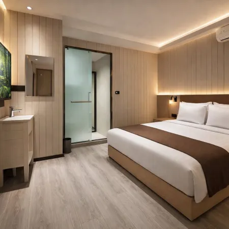 Shi An Hotel Hotéis em Mianzhu