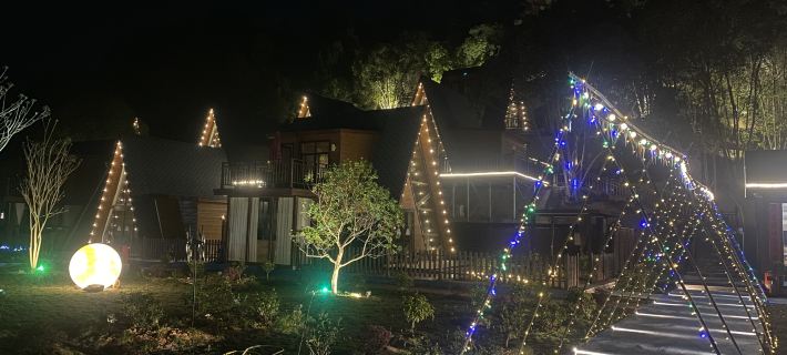 Jiuhe Yunshan Quanju Hot Spring Wooden House B&B Hotels in Zijin