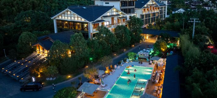 Nanshan Bamboo Hai'anyu Yuenanshan Hot Spring Resort Hotel Hoteles en Liyang