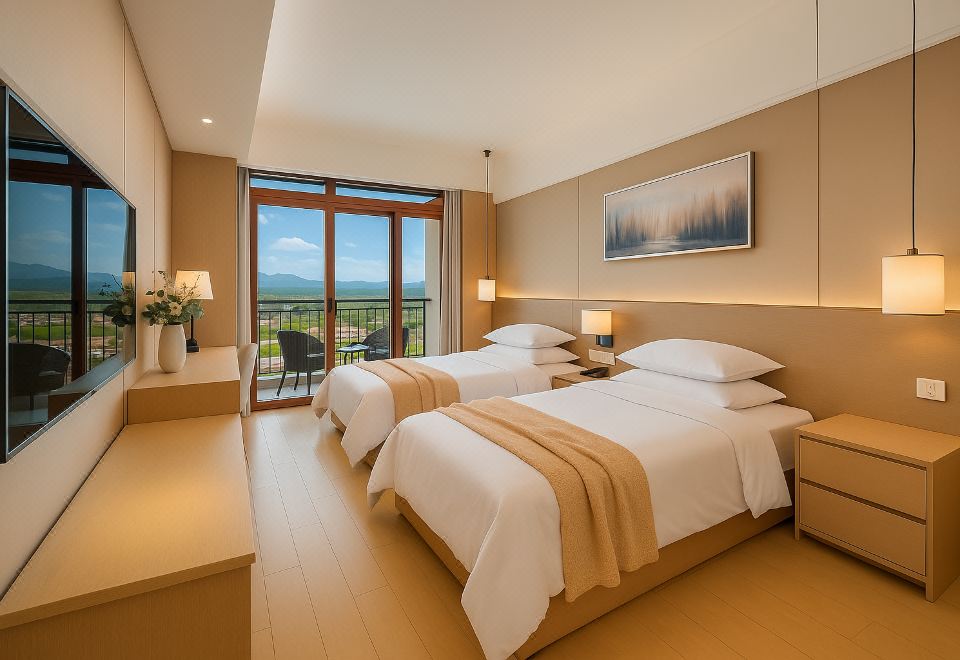 Sanya·Changyue 웰니스 리조트의 편안한 베딩