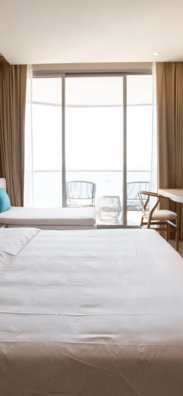 ห้องดีลักซ์ สตูดิโอ วิวทะล เตียงคิง