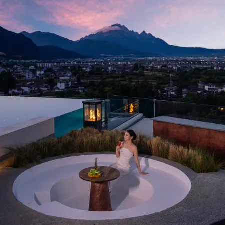 The luxury resort hotel