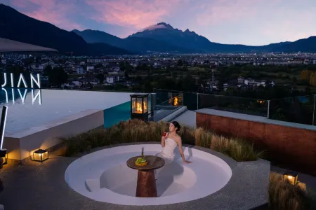 The luxury resort hotel