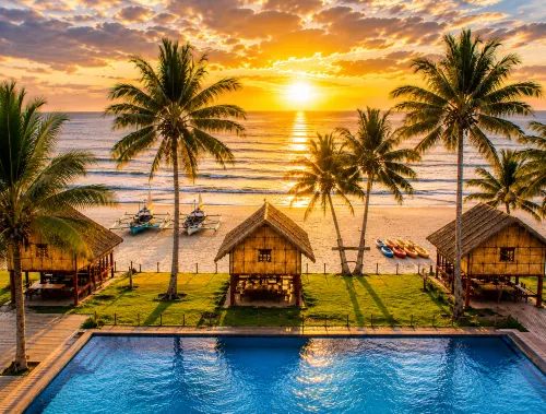 Calilayan Cove Beach Resort - 露台