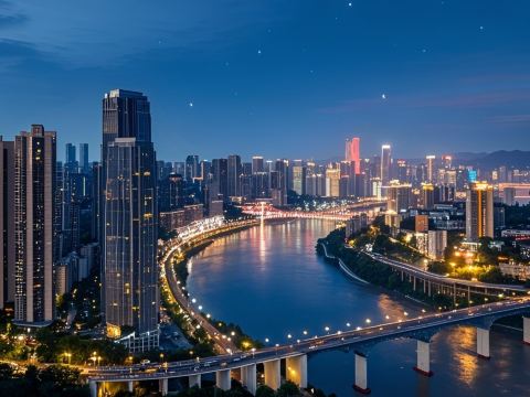 Ouchen High altitude River View Hotel(North Binyi Road Branch of Guanyinqiao Pedestrian Street) Hotele w: Chongqing