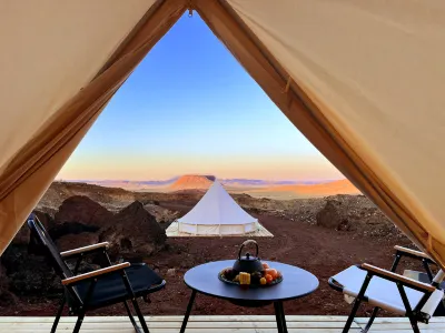 Martian campsite in the Ulanqab Mountains