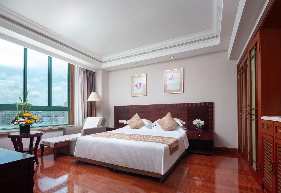 [진장 바오홍 호텔의 다양한 메뉴가 준비된 조식 뷔페]