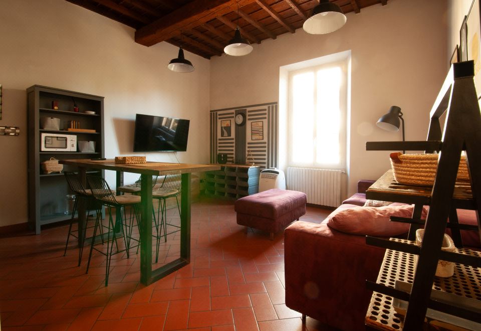 Designer Apartments in Florence 침실