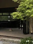 courtyard of chinoiserie Hotel - breakfast