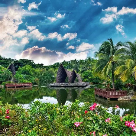 Chinese Countryard on the Sea
