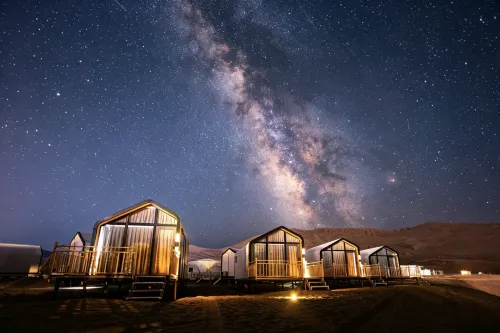 Dunhuang Sand Mountain Desert Secret Wild Luxury Desert Camping Base