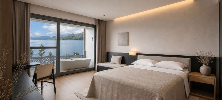 Lugu Lake Qingchen International Lake View Resort Manor (Daluoshui Pier Branch) Отели в г. Нинлан