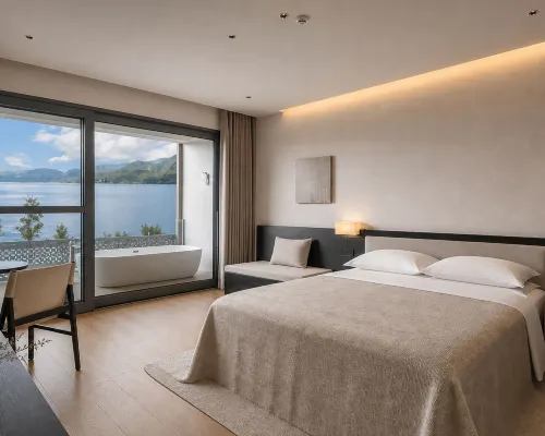 Lugu Lake Qingchen International Lake View Resort Manor (Daluoshui Pier Branch) فنادق في نينغ لانغ