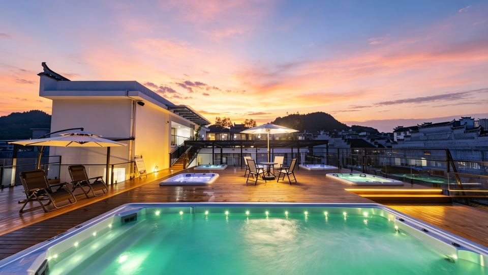 Twelve City Tujia Boutique Homestay (Stream‑Side & Mountain‑View, Near Furong Town Grand Waterfall)
