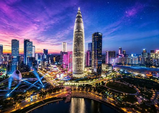 深圳福田·戴維斯|180°海景·影音輕居（竹子林地鐵站店）