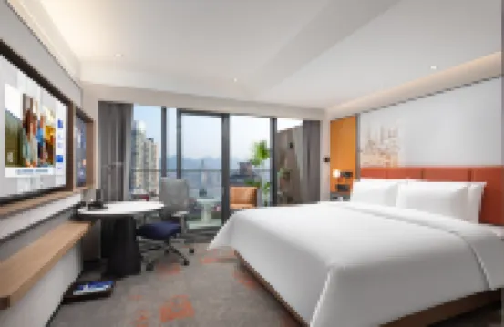 重慶解放碑洪崖洞江景希爾頓歡朋飯店