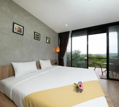 ห้องเตียงคิงไซส์ พร้อมระเบียง