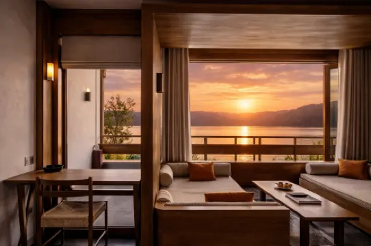 Lugu Lake Tingmiao | Mountain Lake View · Full View Gem Goddess Mountain Lake View Resort Villa