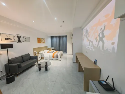 Xiaocheng Gushi Unmanned Homestay (Yixiu District Government University Town) - مطابخ