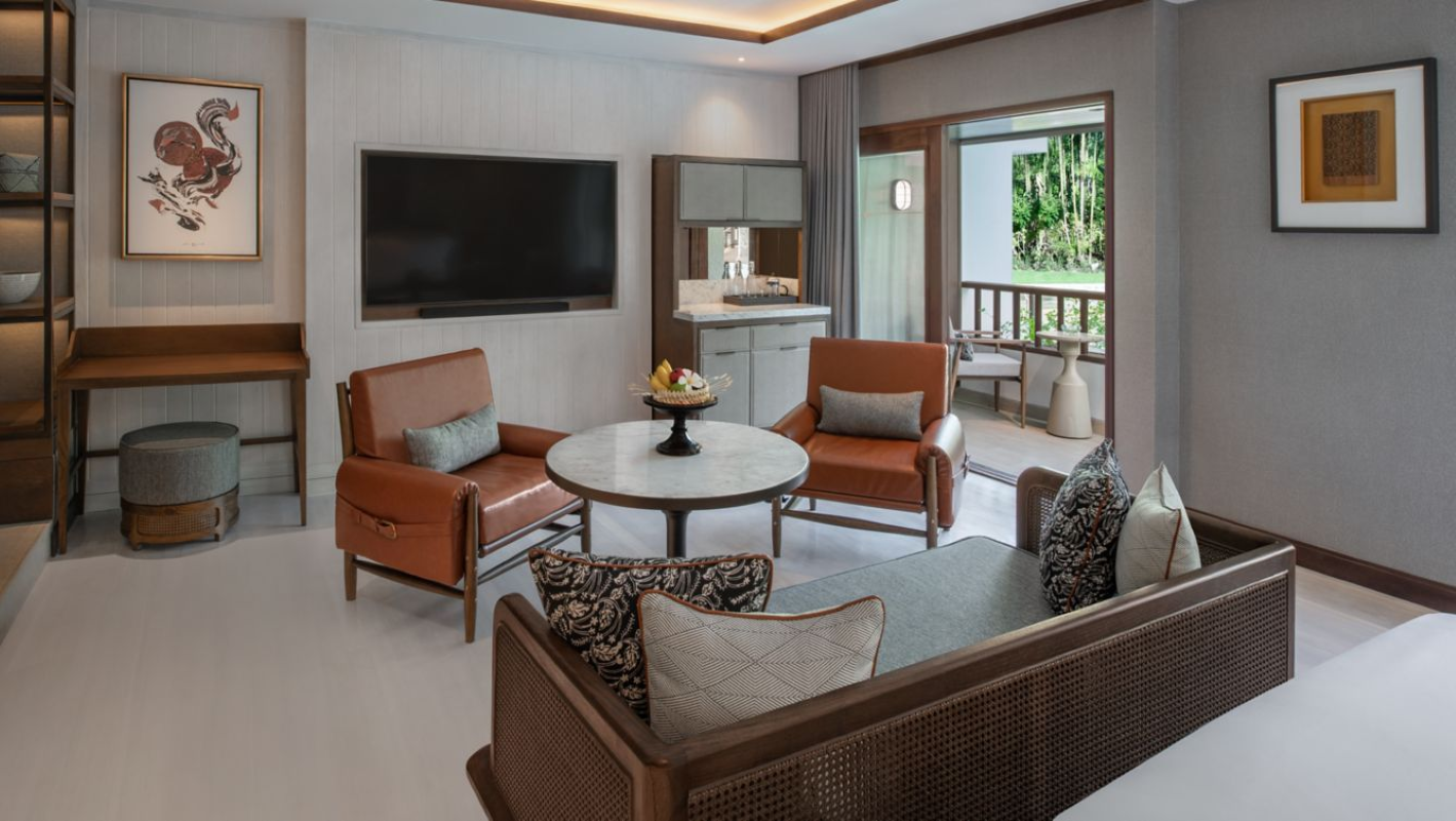 スタジオ、ダブルベッド2台、ラグーンビュー、ラグーンアクセス ザ ラグーナ ア ラグジュアリー コレクション リゾート&スパ ヌサドゥア バリの写真