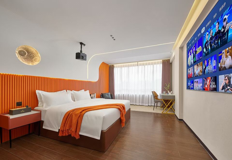 청두 항만 아파트호텔 객실