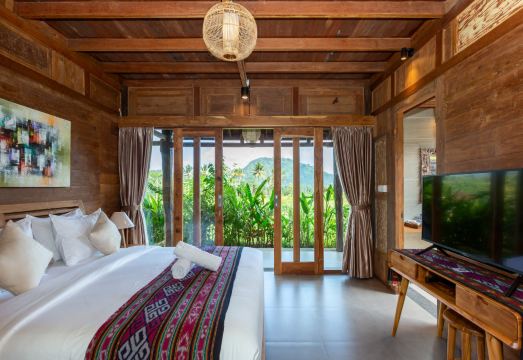 Kubu Sakian Villa의 전경과 야외 수영장