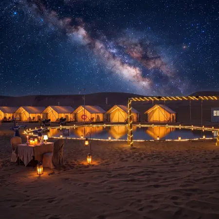 Hourglass · Star Chaser | PURE WHITE Desert Art Stay