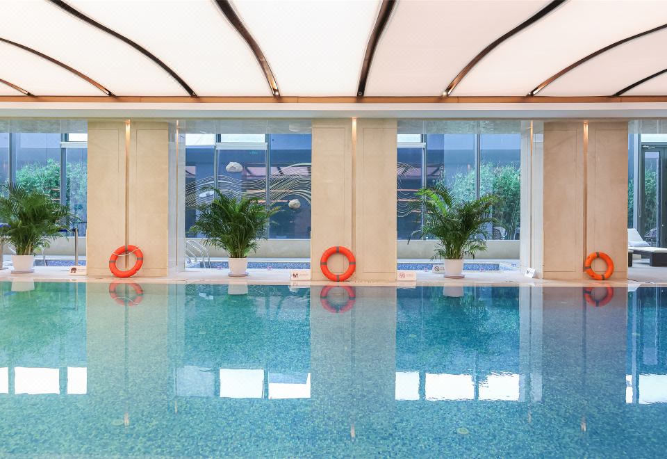 [힐튼 베이징 통주 내부 레스토랑 조식 뷔페 모습]