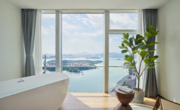 Xiamen Blue Shark Sea View Hotel Apartment (Shimao Twin Towers Branch)