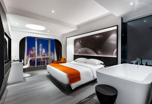 重庆江北观音桥步行街柏瑞酒店外景图