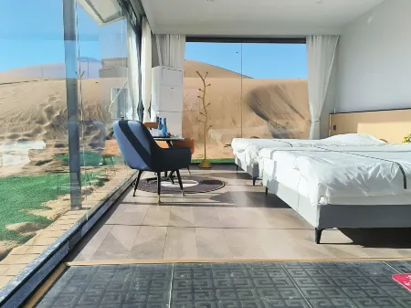 China Satellite Chenshahai Desert Campground Отели рядом с достопримечательностью «Desert Escalator»