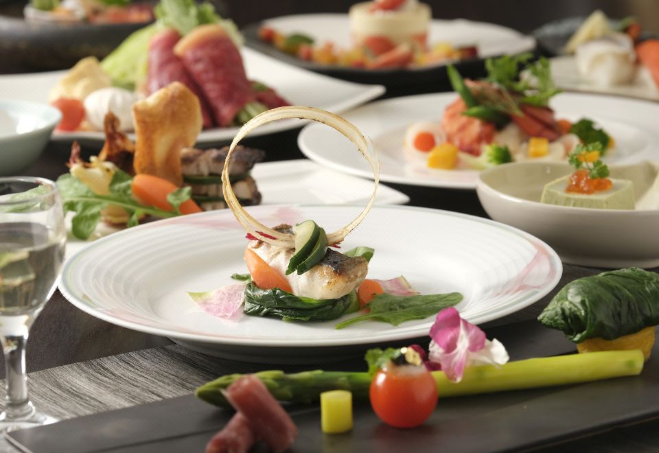 간게쓰엔 외관과 주변 경관