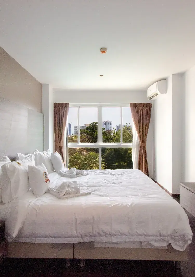ห้องดีลักซ์พร้อมวิวสวน (ห้องสำหรับผู้พิการ)