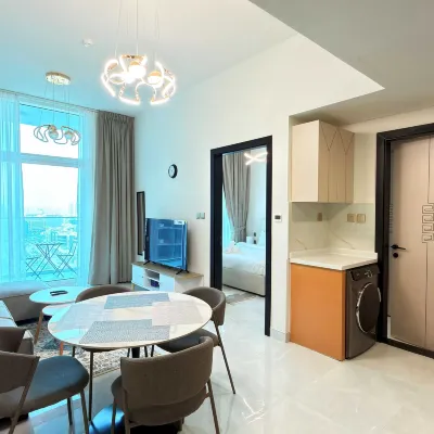 Skyz Lifestyle 1BR Residences at Arjan with Pool & Gym アラビアン・ランチ周辺のホテル