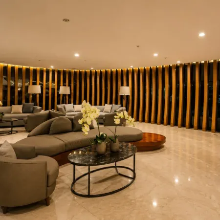 Grey & Wood 1BR w/ Pool View | Shore 2 Near MOA