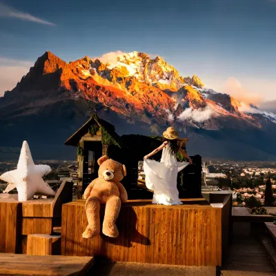 Snow Mountain Letter | Cloudscape Private Hot Spring with Panoramic Mountain View Resort Hotels near Lijiang Snow Mountain Falcon Valley Scenic Area