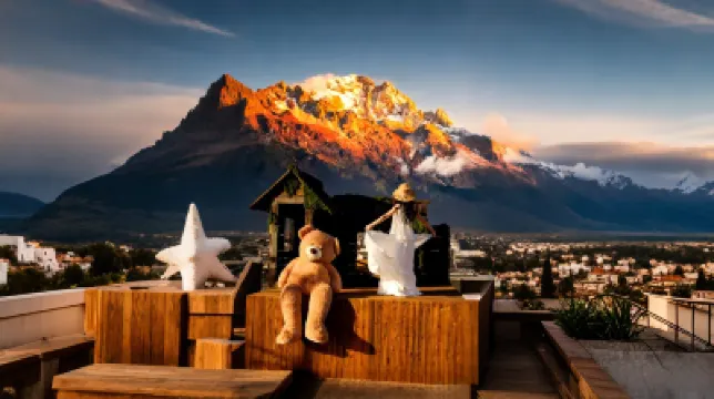 Snow Mountain Letter | Cloudscape Private Hot Spring with Panoramic Mountain View Resort Hotels near The Snow Capped Mountains Rose Manor