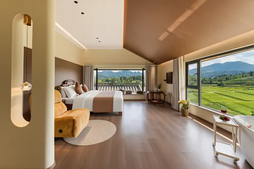 Floral · Wenzhu Bense Manor Homestay - 주차장