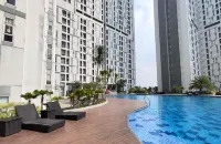 2BR at Sky House BSD near AEON & ICE - Gym