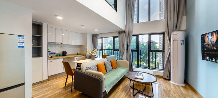 Jilaideng·International Apartment (Florence Town | Sanshan Xincheng South Subway Station Branch) Foshan otelleri