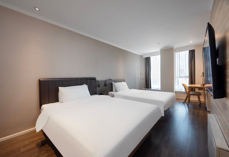 HanTing Premium 호텔의 침실 인테리어