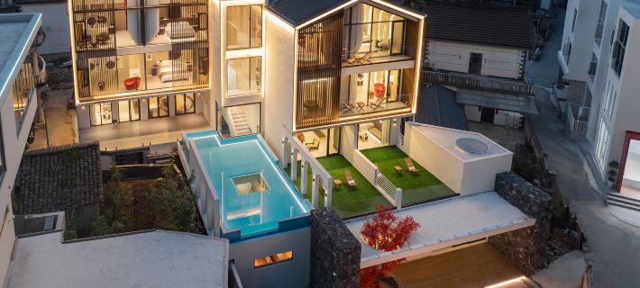 Floral&nbsp;Hotel· Xingjing · Trekking · Infinity Pool ·  Starry  Hotel(Yueliangwan Branch) Hotels in Jing County