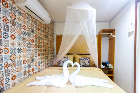 ห้องวิวป่า เตียง 5 ฟุต ปรับอากาศ